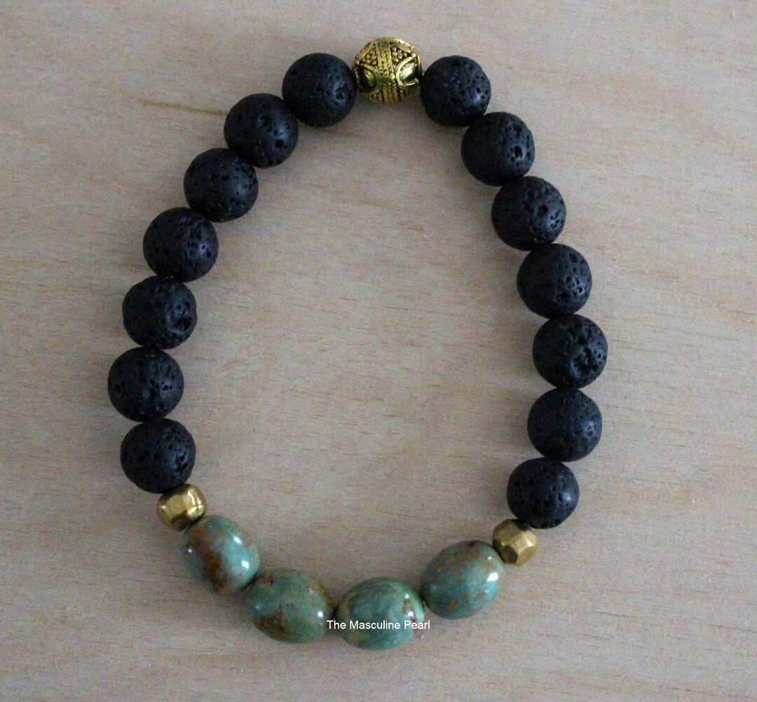 Mens Gemstone Bracelet Gemstone Bracelet Mens Bead Bracelet Etsy Sweden