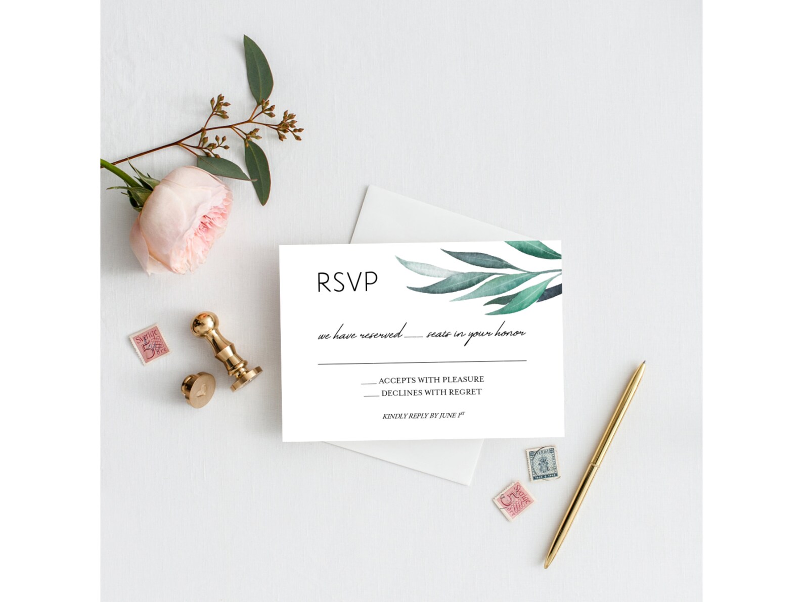 Printed Wedding RSVP & Envelope RSVP Cards Reply Cards Etsy