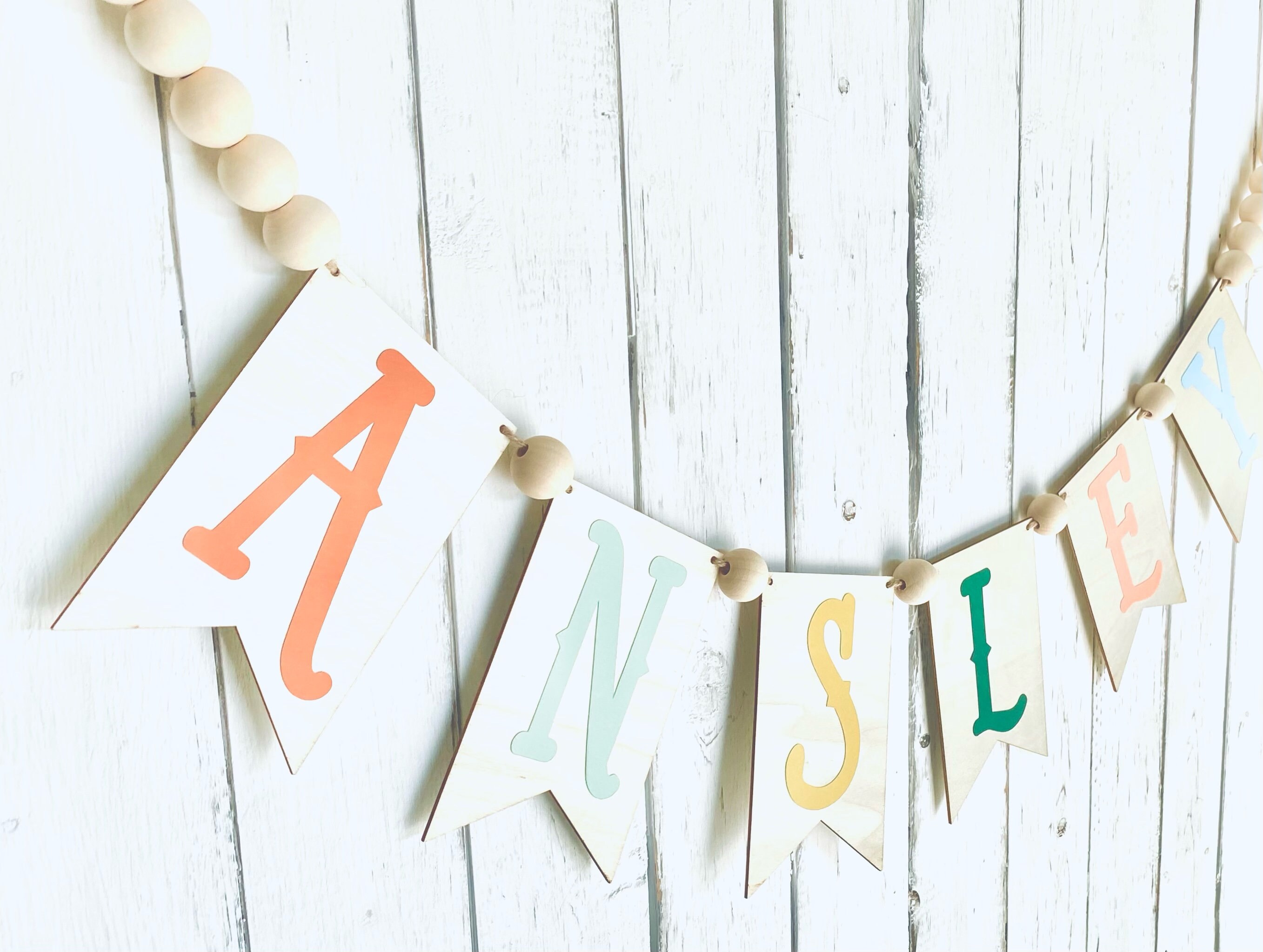 Custom Name Banner, Canvas Banner, Nursery Banner, Custom Canvas Name