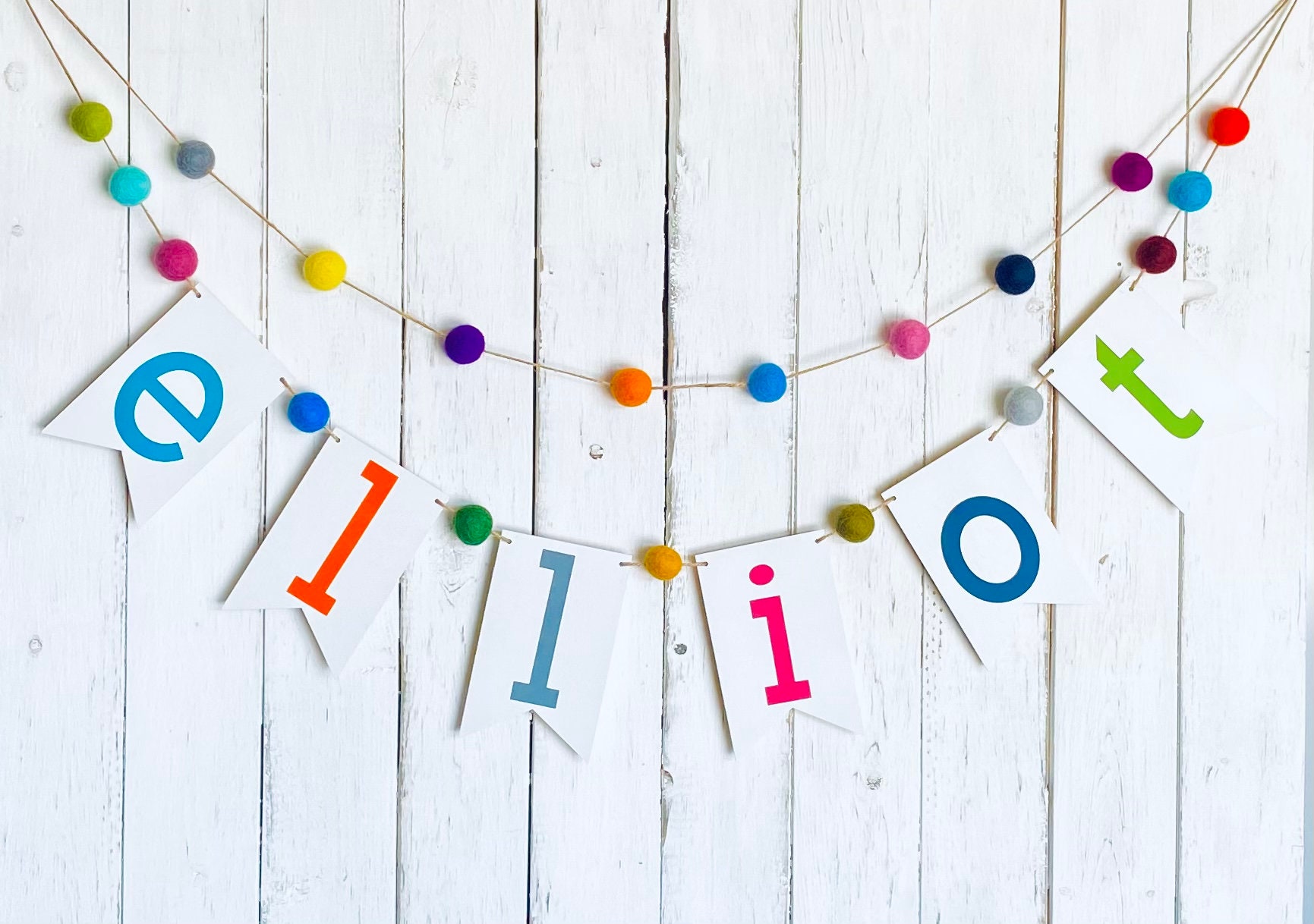 Name Bunting Name Sign Flag Flag Bunting for Nursery Kids | Etsy