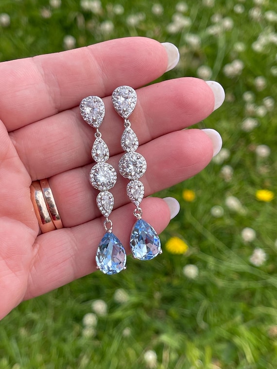 Something Blue Drop Earrings Something Blue Drop Earrings
