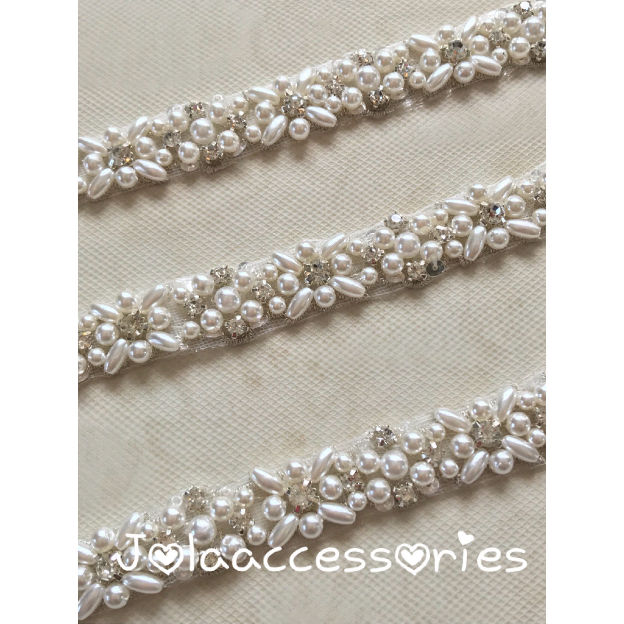 Art Deco Crystal Bridal Belt - Etsy display picture 2