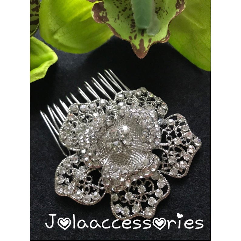 bridal hair comb Art Deco comb bridal wedding hair piece head piece wedding hair Great Gatsby style vintage style 1920s hairpiece