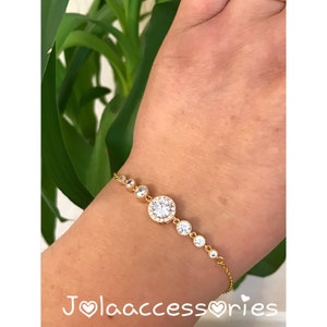 Sale gold Bracelet Art Deco  1920s style bridal cuff bridal jewelry jewelry bridal crystal bracelet cubic zirconia bridal teardrop