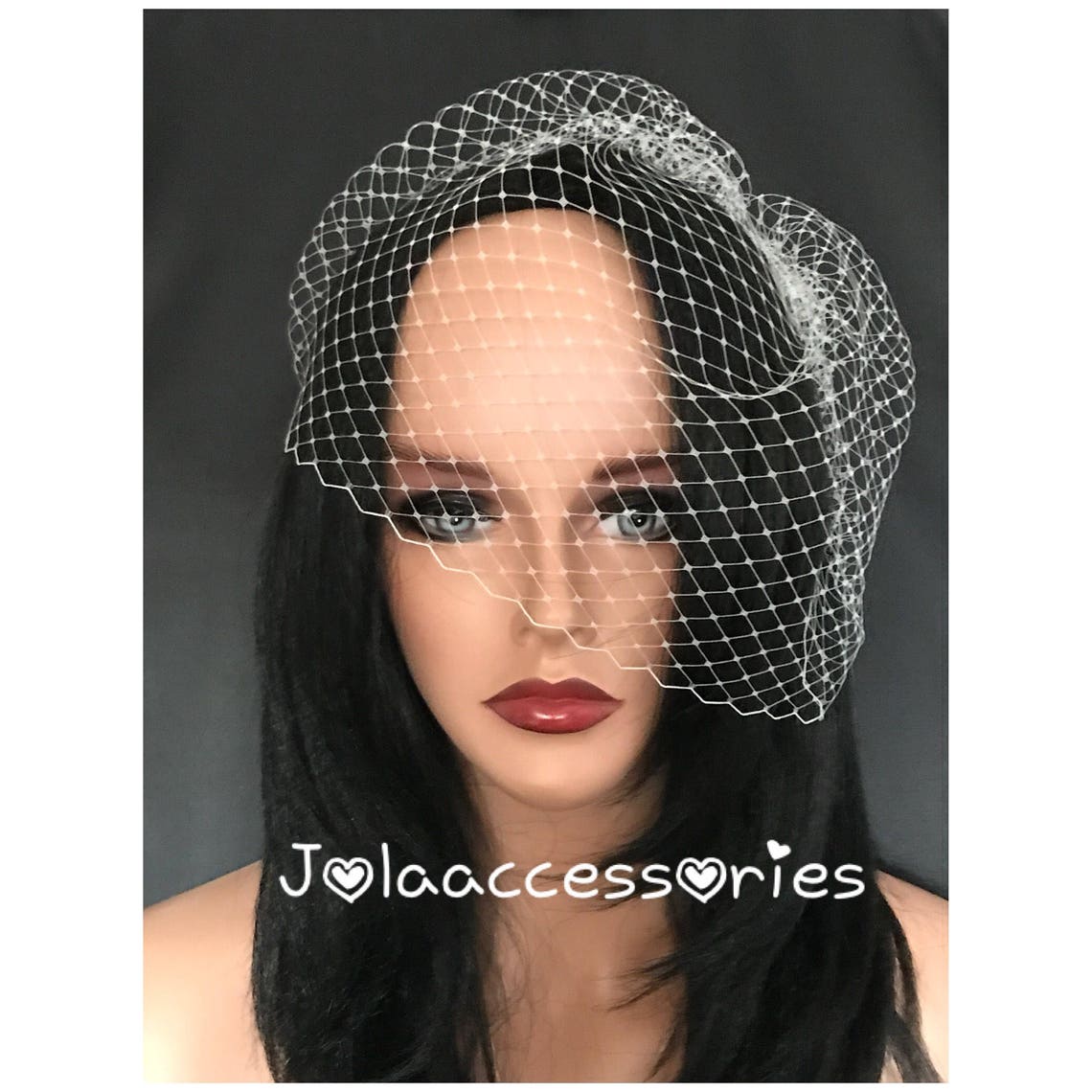 Wedding Birdcage Veil Bridal Veil Detachable Crystal Comb Veil Etsy UK