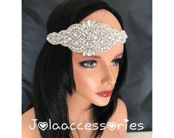 Crystal diamanté rhinestone diabancha nupcial diabanda de cristal cabeza de banda boho halo pelo pieza boho accesorios de pelo joyería diadema diadema diadema