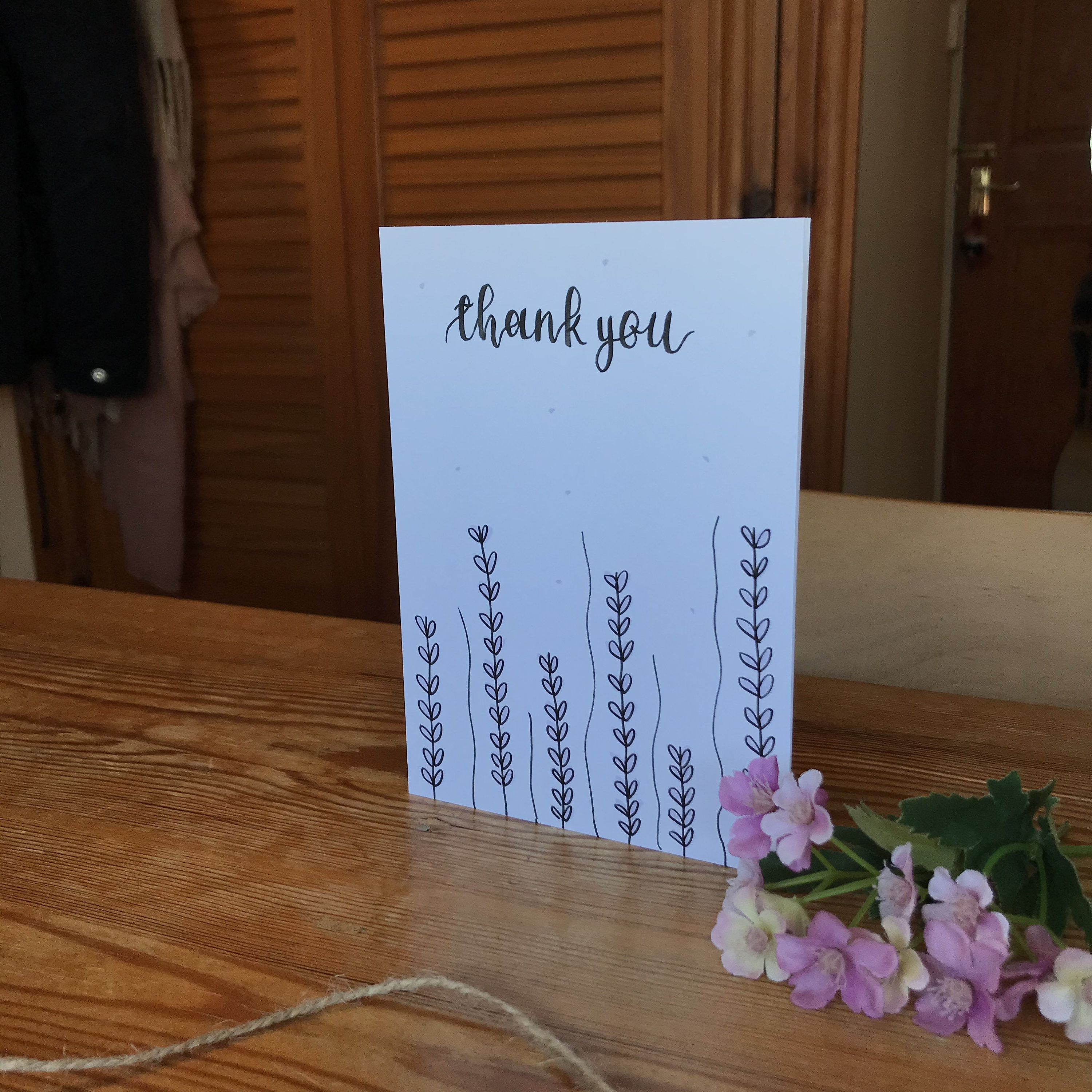 Handmade Thank You Cards // A6 Etsy