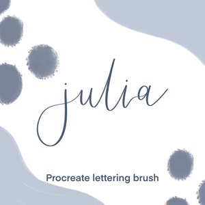 Julia - Pinceau Procreate pour lettrage