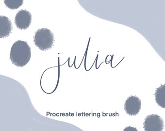 Julia - Lettering Procreate brush