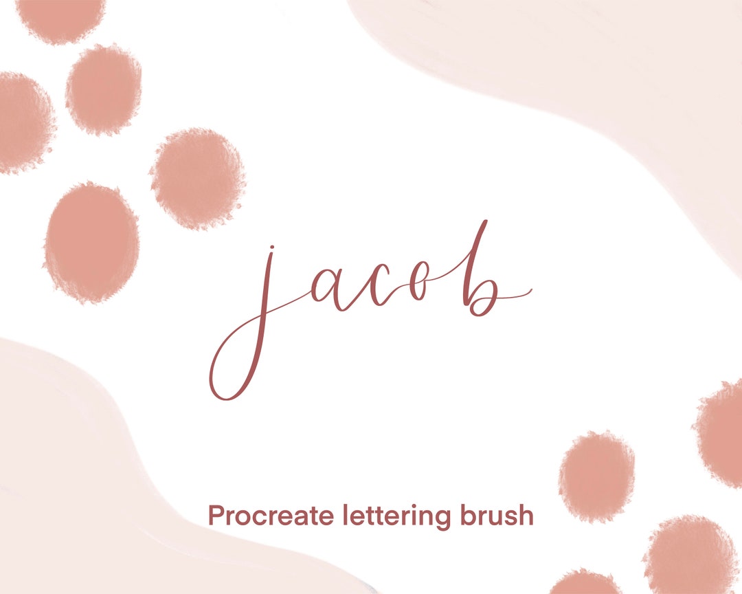 Jacob - Procreate Lettering Brush - Etsy