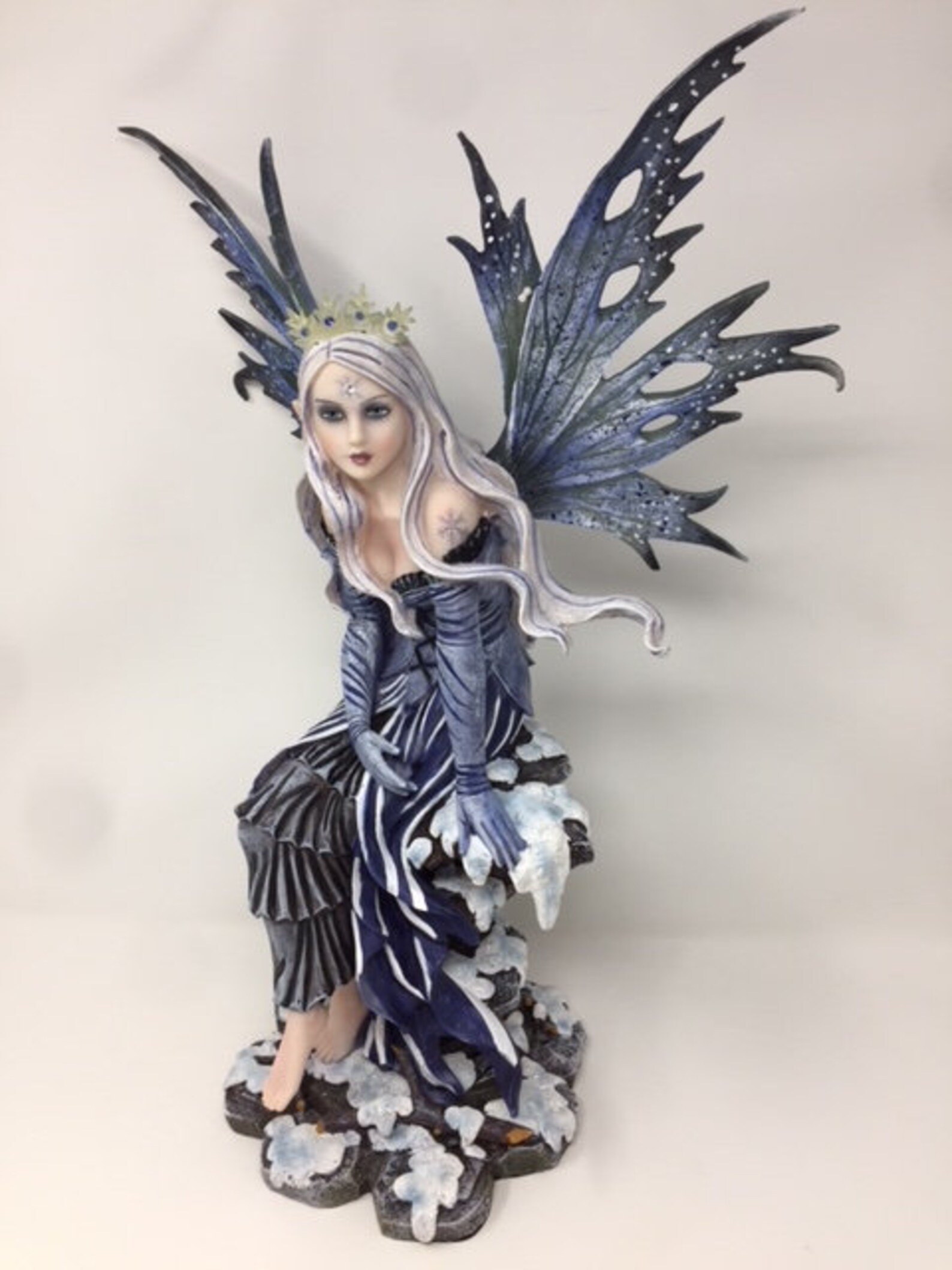 Large Winter Fairy Sculpture Fantasy Figurine Statue Fairies Etsy