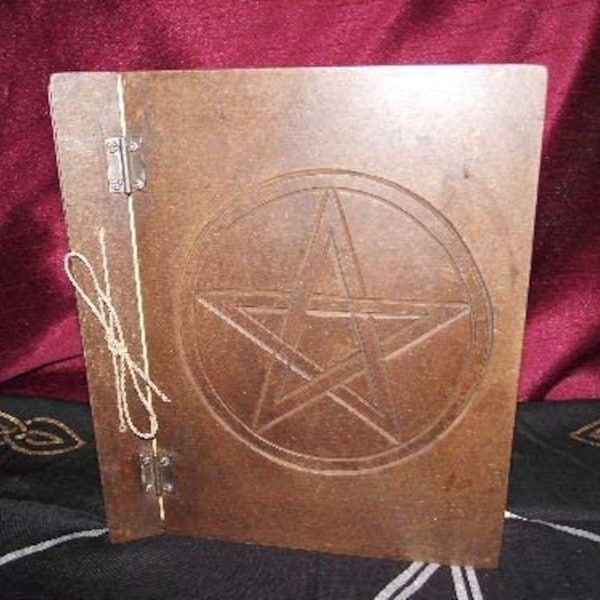 New Age Antique Effect Blank Pentagram Spell Book of Shadows Notebook Diary Journal Wicca Pagan