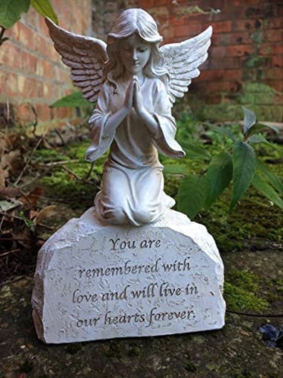 Angel by Headstone for for BROTHER  Grave cemetery memorial ornament 