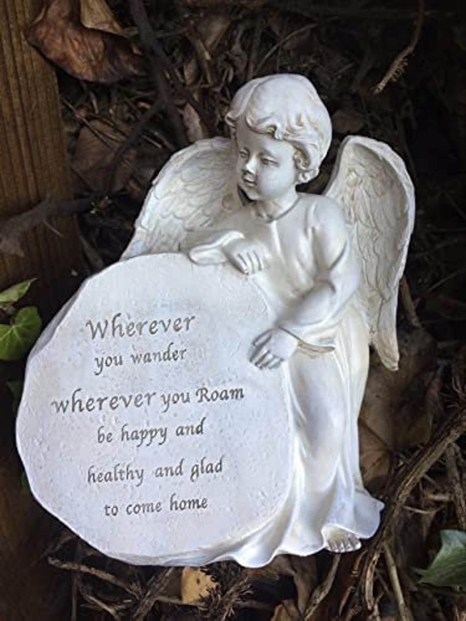 Memorial Graveside Peaceful Angel Plaque Sculpture Grave Etsy UK