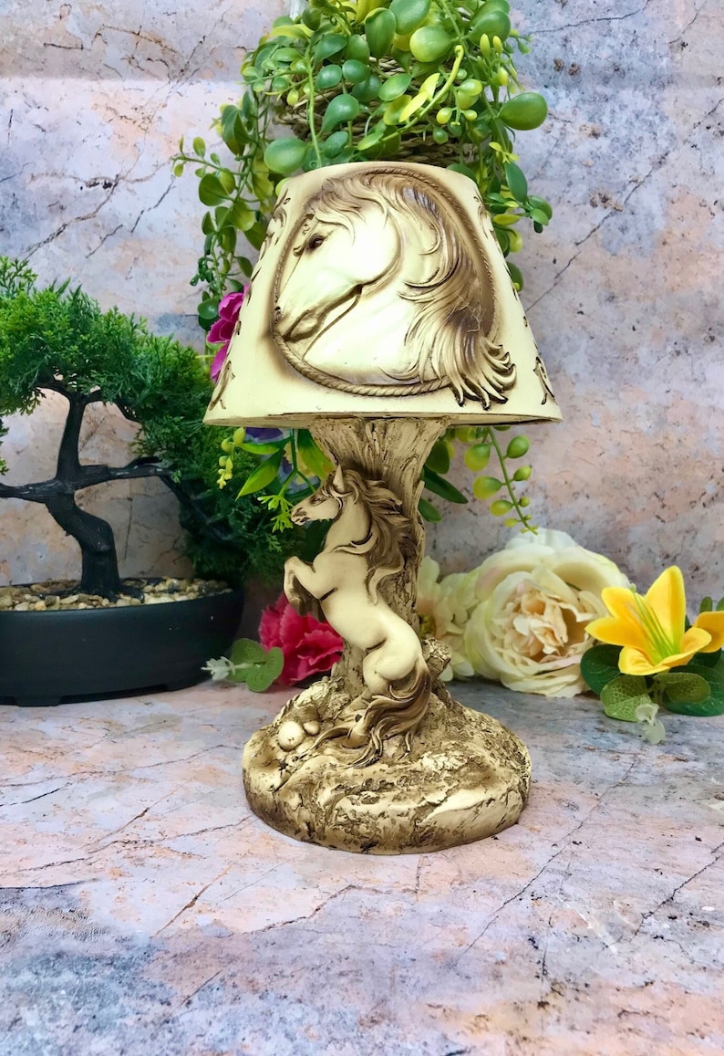 Novelty Horse Light Lamp Ornament Fantasy Art Gift image 1