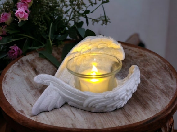 Angel wing tea light holder deals