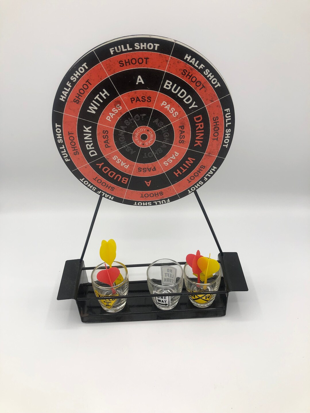 Deco Style, Metal Dart Shot Drinking Game Set, Dart Board Etsy