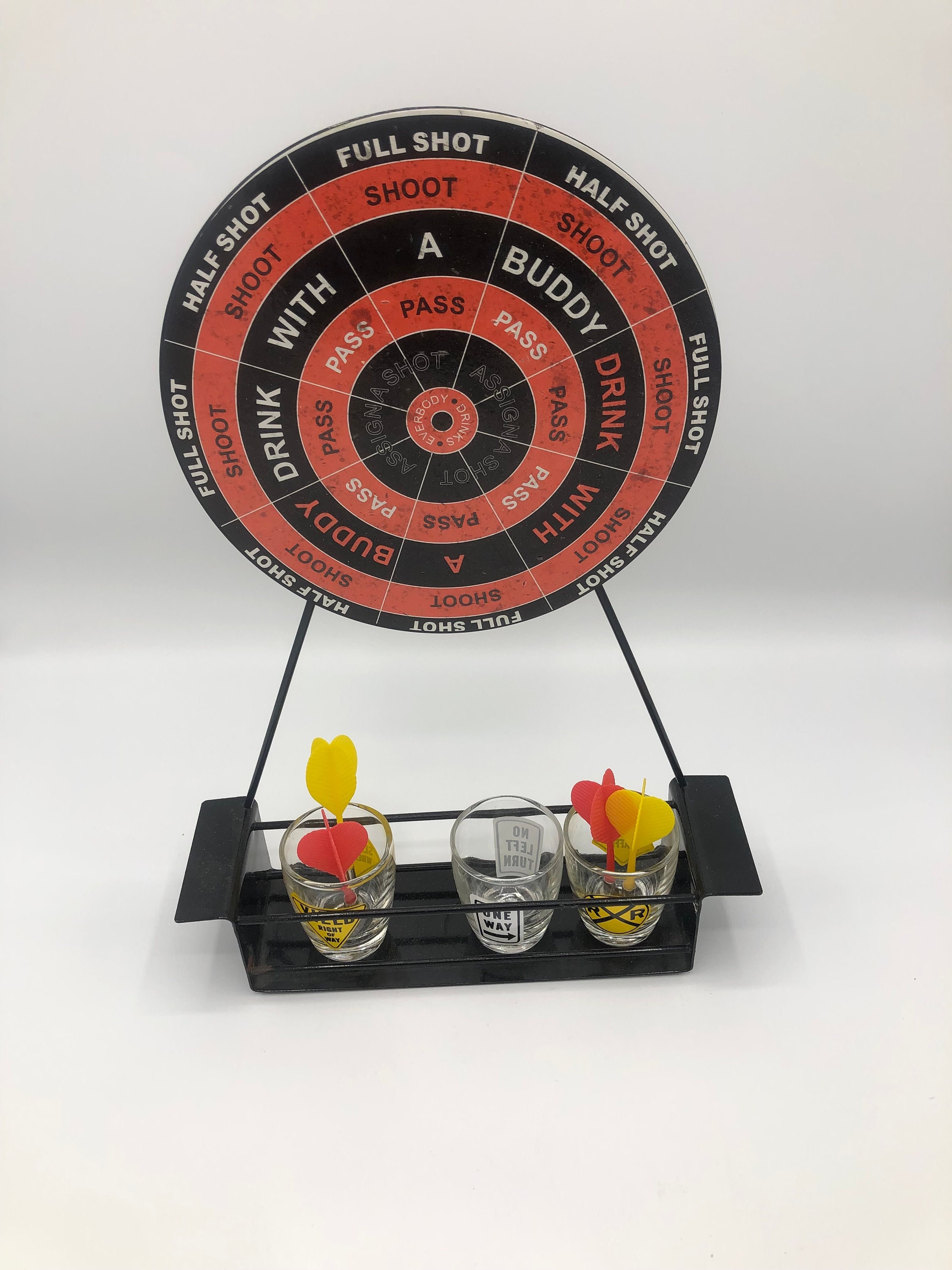 Deco Style, Metal Dart Shot Drinking Game Set, Dart Board Etsy