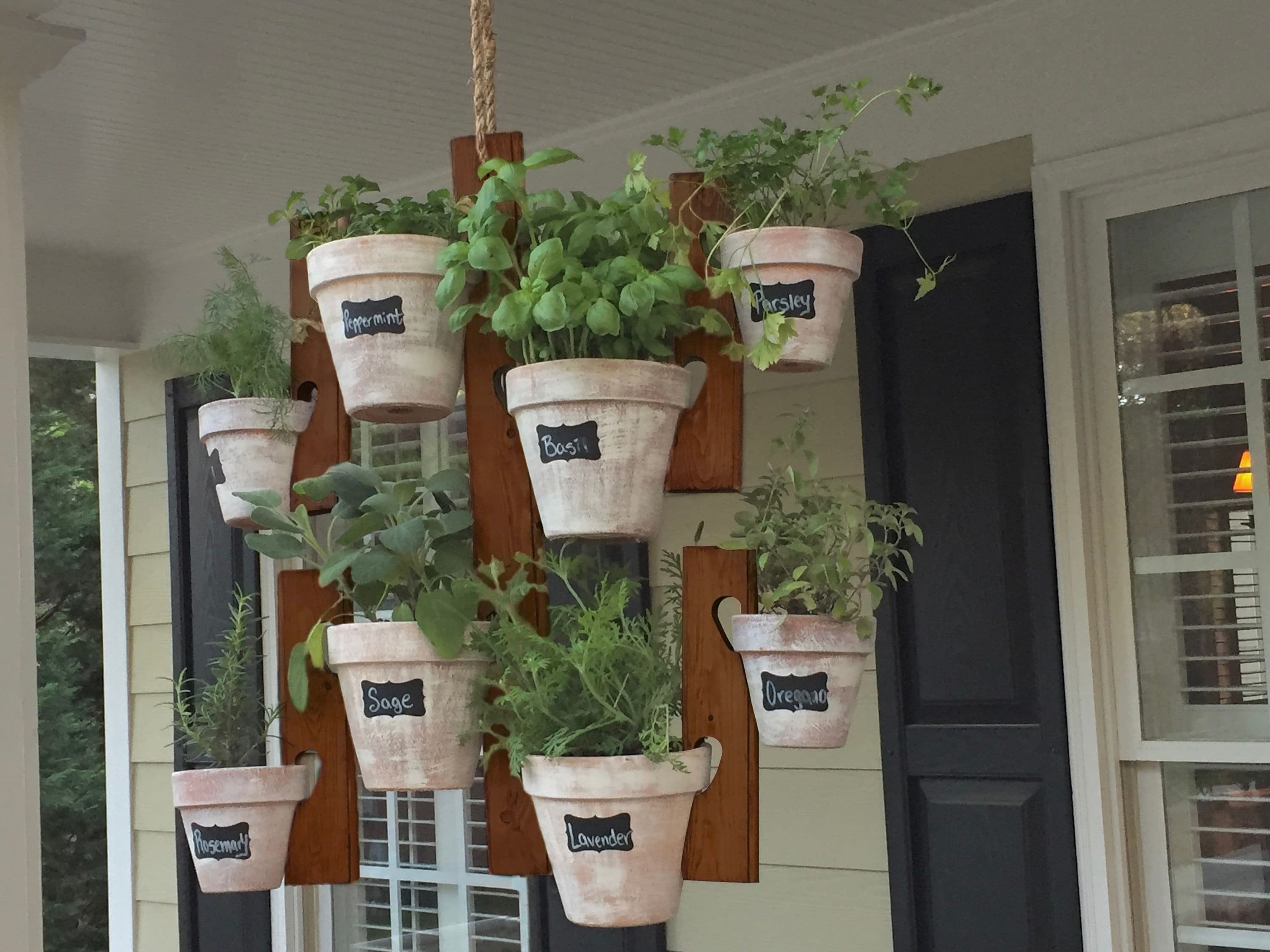 Cintre de Plante Suspendu Jardin Jardin en Bois Intérieur ou Extérieur Herbe Succulente Plante Fleur