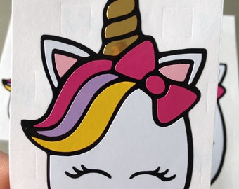 Download Unicorn face decal | Etsy