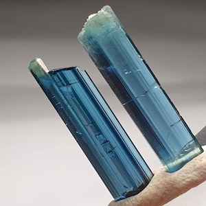 Perfect blue color tourmaline thin crystals