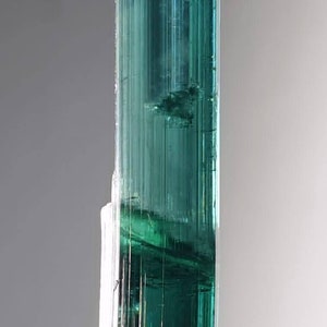 Beautiful bluish tourmaline stepwise crystal