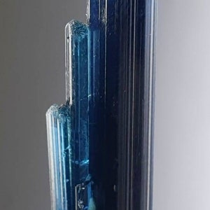 Beautiful indicolite color tourmaline spray shape crystal