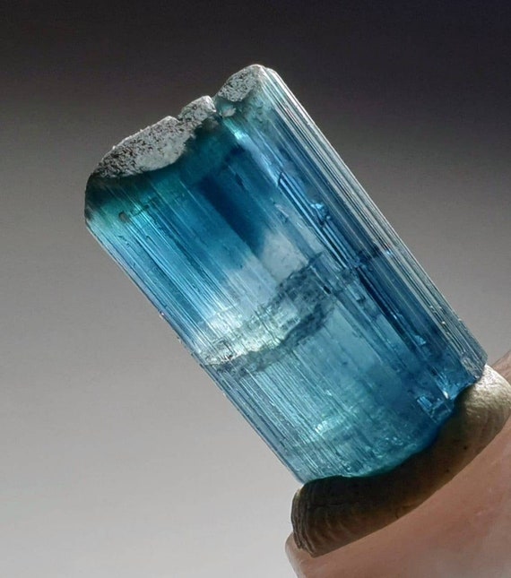 Blue tourmaline crystal best sale
