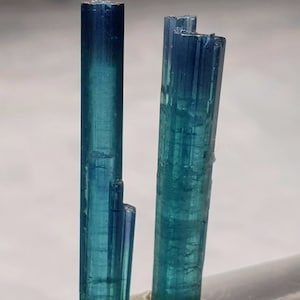 Beautiful indicolite color tourmaline bi color crystals