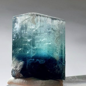 Seafoam blue tourmaline crystal