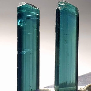 Top quality indicolite color tourmaline gemmy crystals