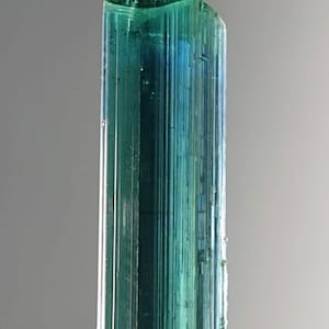 Beautiful bluish green tourmaline gemmy crystal