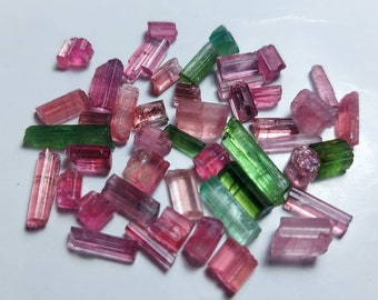 Beautiful multi color tourmaline crystals