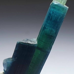 Beautiful peacock color tourmaline twin crystal
