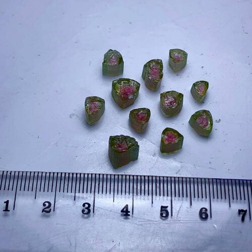 Beautiful shops watermelon tourmaline rough small size slices