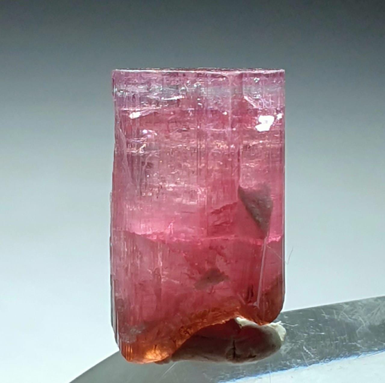 Beautiful pinkish tourmaline double terminated crystal