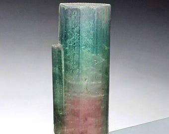 Beautiful blue cap watermelon tourmaline crystal