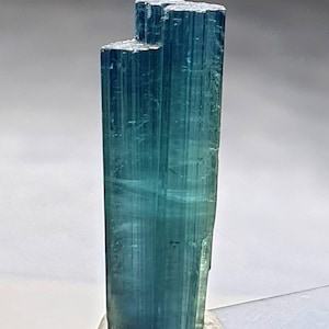 Beautiful indicolite color tourmaline stepwise crystal