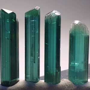 Beautiful indicolite color tourmaline gemmy crystals