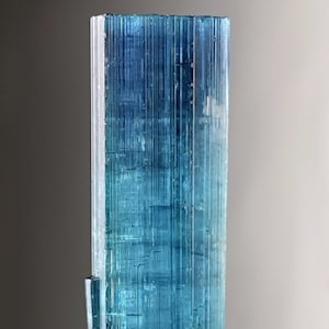 Indicolite color tourmaline crystal