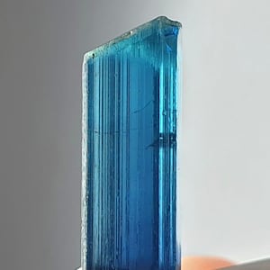 Indicolite tourmaline facet grade crystal