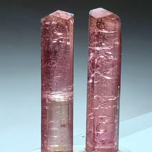 Top quality rubilite color tourmaline twin crystals