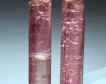 Top quality rubilite color tourmaline twin crystals