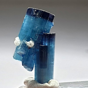 Topkwaliteit natuurlijk indicoliet kleur toermalijn sceptorvorm kristal