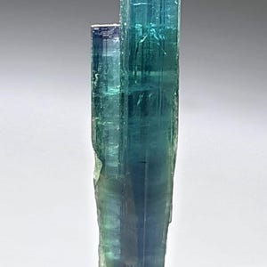 Purple Cap Indicolite Tourmaline Crystal - Afghanistan, 8 cts