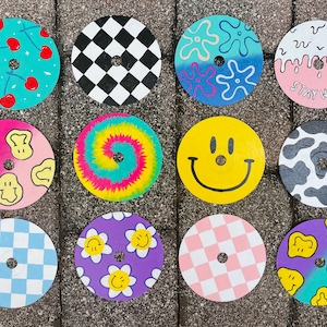 Handpainted CD Art Wall Art Indie Painting Painted CD | Etsy