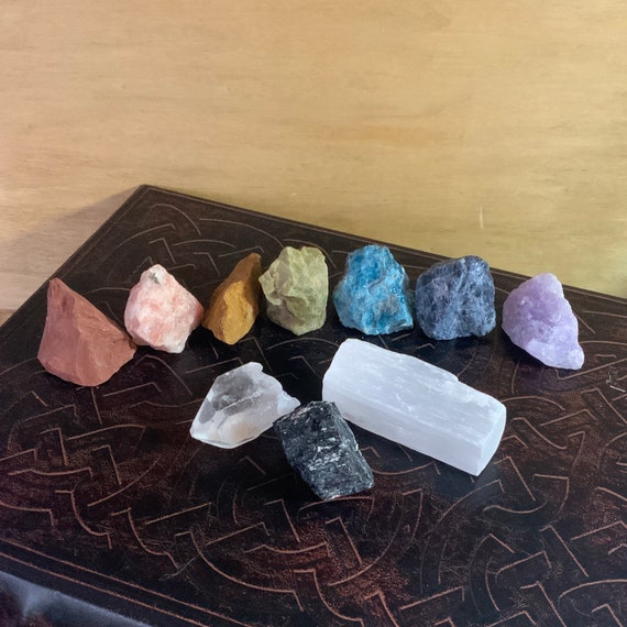 ROUGH 1”-2” CHAKRA CRYSTALS  for spell work, balancing, reiki