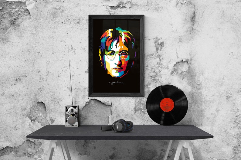 John Lennon - Imagine -The Beatles - Canvas Rolled Wall Art Print