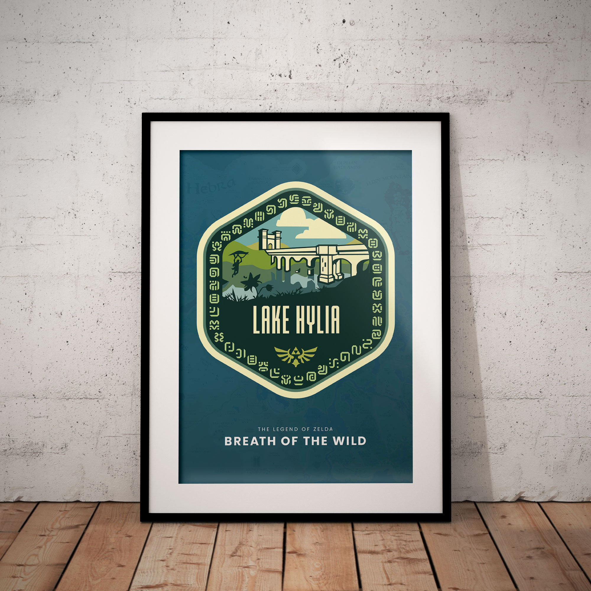Breath of the Wild Zelda Poster BOTW Lake Hylia Poster | Etsy