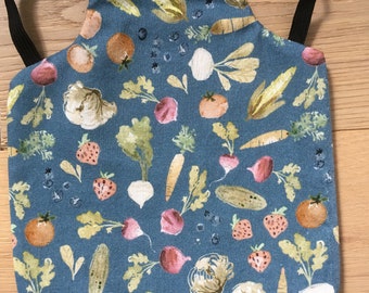 Chicken Saddle - Hen Saddle -Chicken Apron - Storybook Farm Vegetables